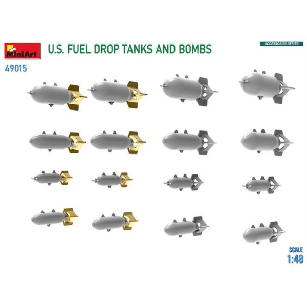 MiniArt 1:48 ABD Yakıt Atılan Tank ve Bombaları