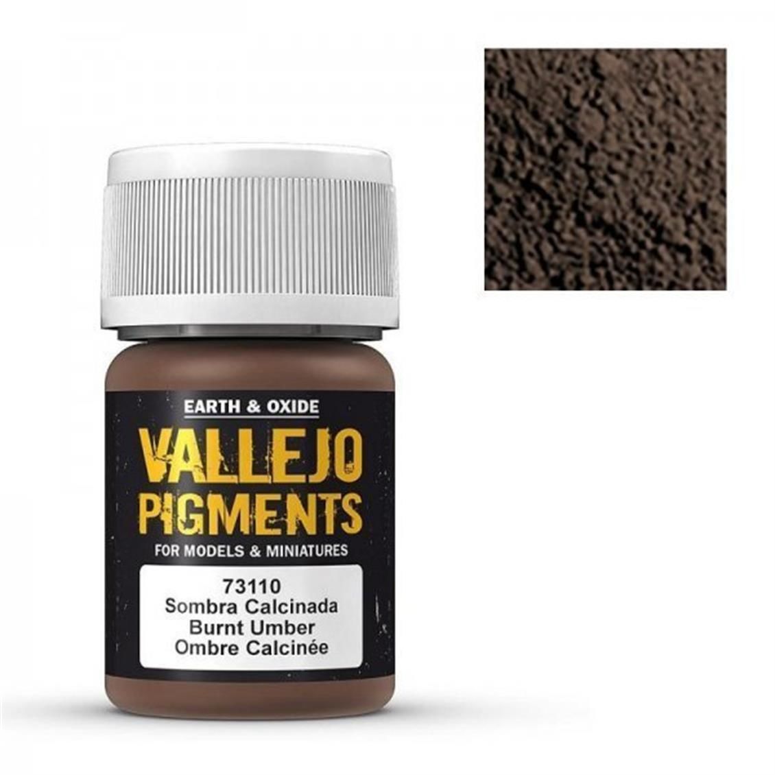 Vallejo 73110 35 ml. Burnt Umber, Model Boyası Pigmenti