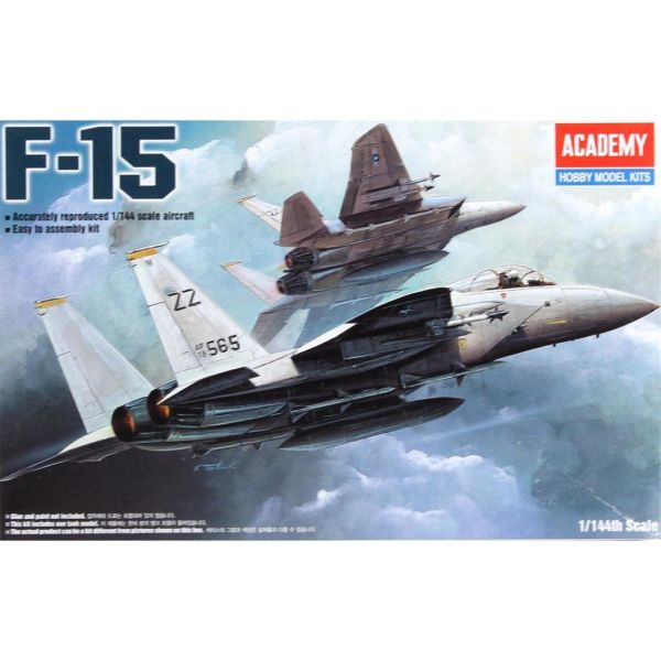 Academy 12609 1/144 Ölçek, F-15 Eagle USAF Savaş Uçağı, Plastik Model kiti