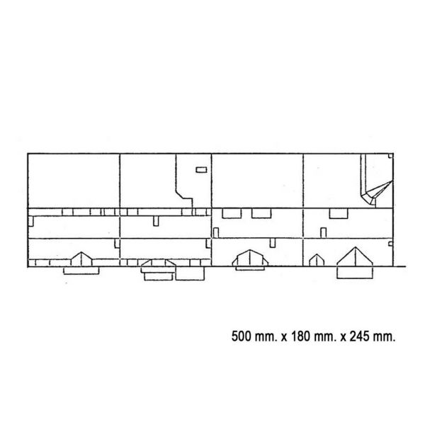 Faller 130915 1/87 Ölçek, Sıralı Apartmanlar, Plastik Model Kiti