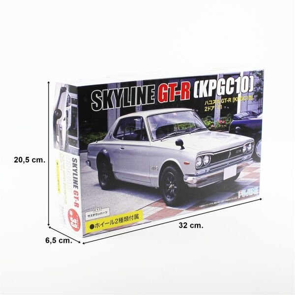 Fujimi ID-33 03934 1/24 Ölçek, Nissan KPGC10 Skyline GT-R 2 Door 1971, Otomobil Plastik Model Kiti