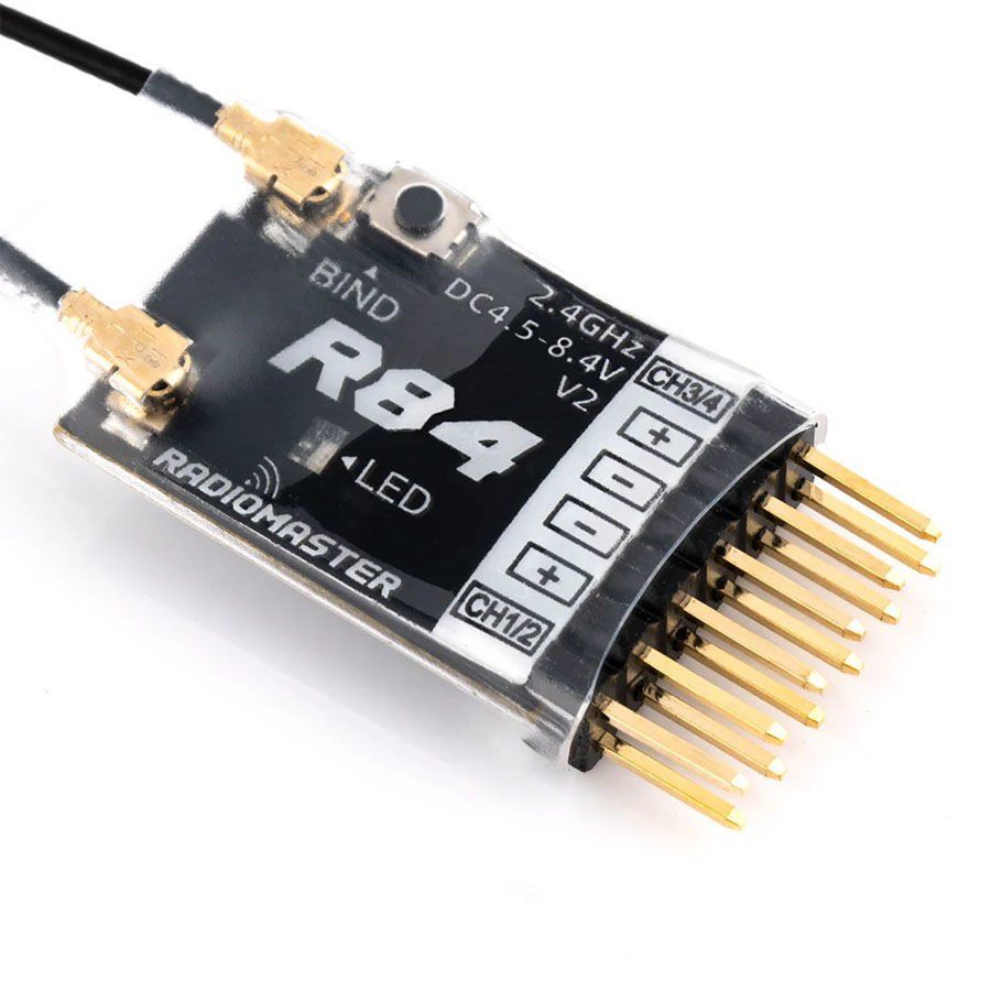 RadioMaster R84 V2 4-Kanal PWM 2.4Ghz Alıcı (2gr)