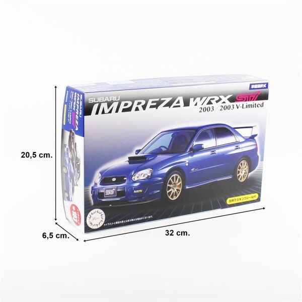 Fujimi ID-103 03940 1/24 Ölçek, Subaru Impreza WRX Sti/2003 V-Limited, (Cam Boyama Maskesi ile), Otomobil Plastik Model Kiti