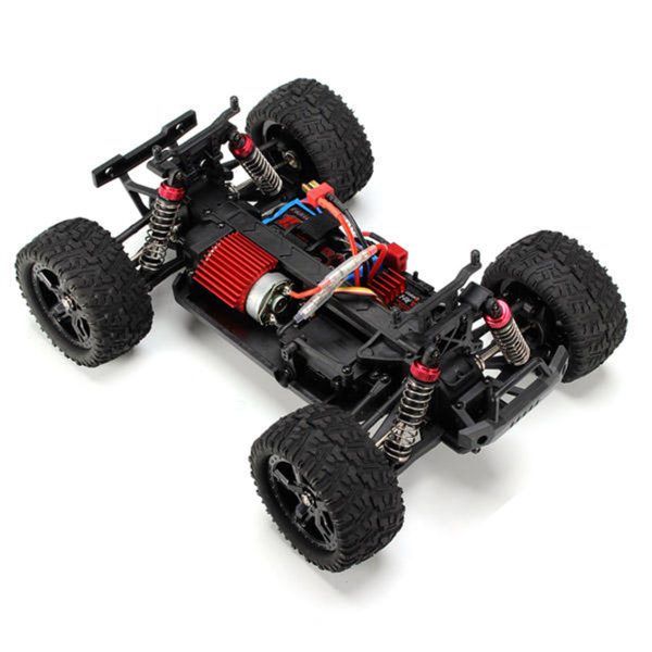 Remo 1631 1/16 Ölçek, 4WD Off Road Monster Truck (SMax) Kırmızı Kaportalı, Fırçalı Motorlu, 7.4V 1500Mah Li-Po Pilli, RC Model