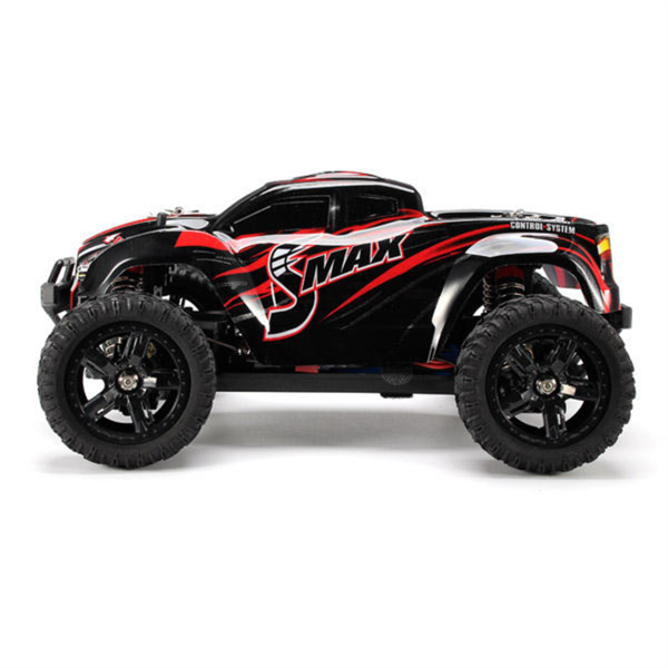 Remo 1631 1/16 Ölçek, 4WD Off Road Monster Truck (SMax) Kırmızı Kaportalı, Fırçalı Motorlu, 7.4V 1500Mah Li-Po Pilli, RC Model