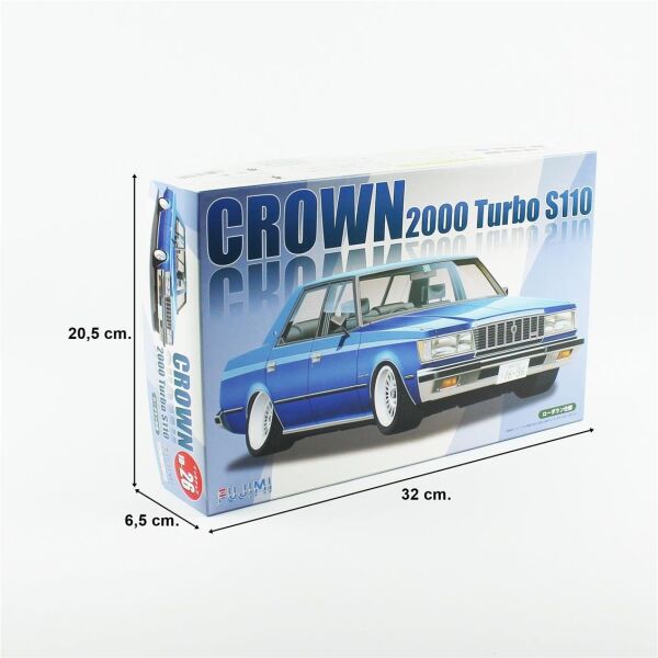 Fujimi ID-26 03951 1/24 Ölçek, Toyota Crown 2000 Turbo S110, Otomobil Plastik Model Kiti