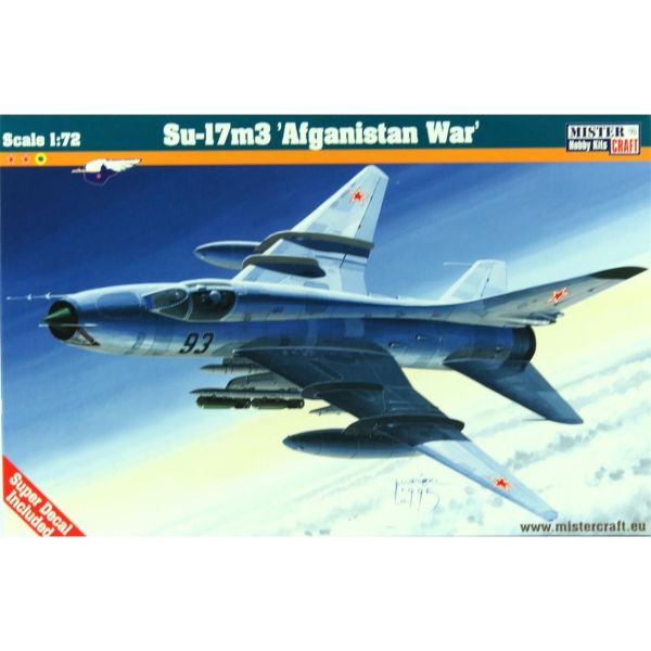 Mistercraft D015 1/72 Ölçek, Su-17M3 (Afganistan Savaşı) Savaş Uçağı, Plastik Model kiti