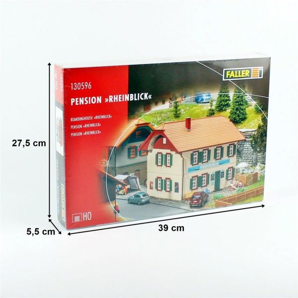 Faller 130596 1/87 Ölçek, Rheinblick Pansiyonu, Plastik Model Kiti