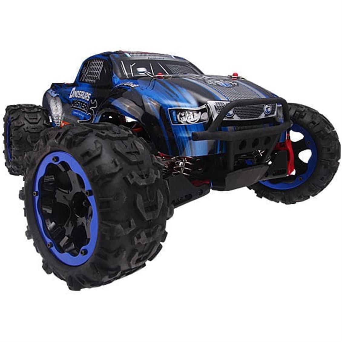 Remo 8036 1/8 Ölçek, 4WD Off Road PRO Monster Truck (Dinosaurs Master) Mavi Kaportalı, Fırçasız Motorlu, 7.4V 4200Mah Li-Po Pil