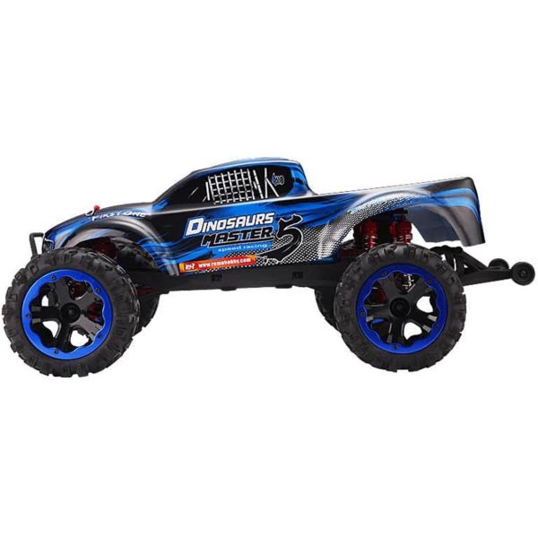 Remo 8036 1/8 Ölçek, 4WD Off Road PRO Monster Truck (Dinosaurs Master) Mavi Kaportalı, Fırçasız Motorlu, 7.4V 4200Mah Li-Po Pil