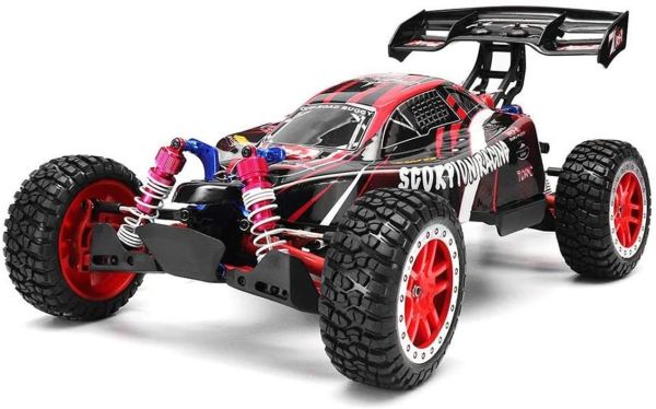 Remo 8055 1/8 Ölçek, 4WD PRO Off Road Buggy (Scorpion Racing) Mavi Kaportalı, Fırçasız Motorlu, 7.4V 4200Mah Li-Po Pilli, RC Mo