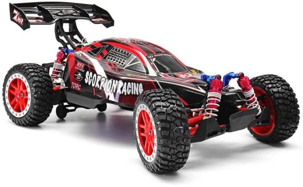 Remo 8055 1/8 Ölçek, 4WD PRO Off Road Buggy (Scorpion Racing) Mavi Kaportalı, Fırçasız Motorlu, 7.4V 4200Mah Li-Po Pilli, RC Mo