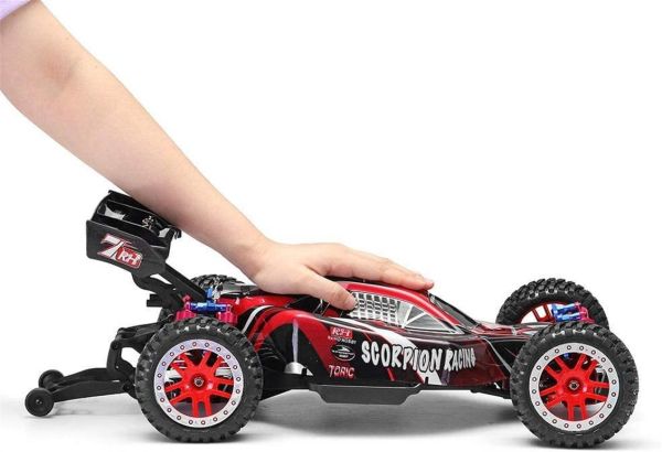 Remo 8055 1/8 Ölçek, 4WD PRO Off Road Buggy (Scorpion Racing) Mavi Kaportalı, Fırçasız Motorlu, 7.4V 4200Mah Li-Po Pilli, RC Mo