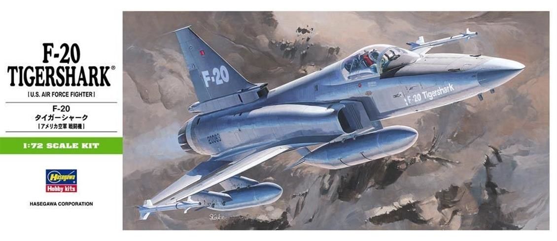 Hasegawa B3 233 1/72 Ölçek, F-20 Tigershark, Savaş Uçağı, Plastik Model kiti