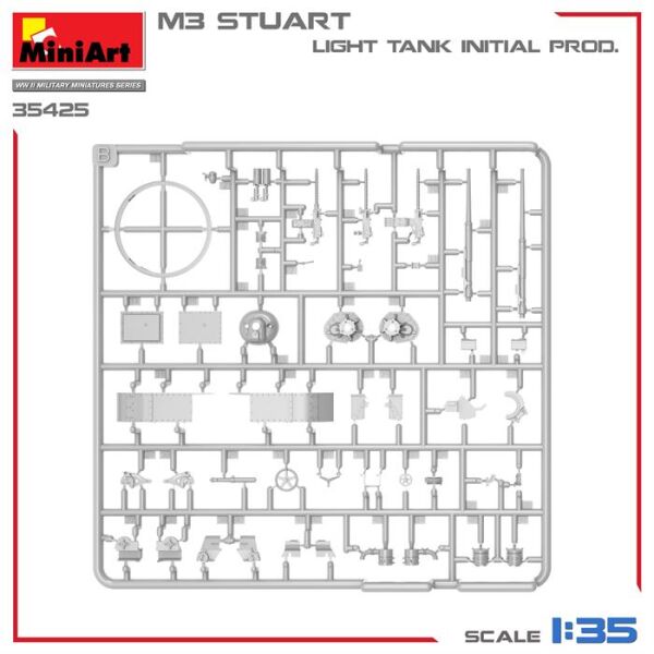 MiniArt 1:35 M3 Stuart Hafif Tank. İlk Üretim