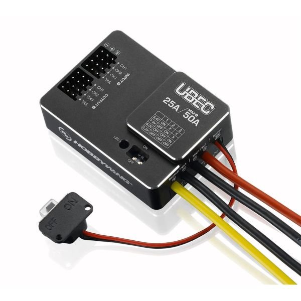 Hobbywing 30606000 UBEC, HV, 25 Amper, 3-18S LiPo