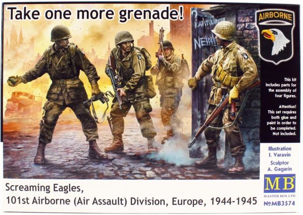 MasterBox 3574 1/35 Ölçek, WW II Serisi, Kartallar, Plastik Figür Kiti