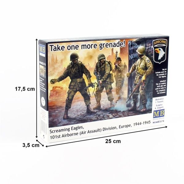 MasterBox 3574 1/35 Ölçek, WW II Serisi, Kartallar, Plastik Figür Kiti