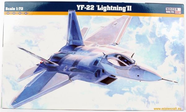 Mistercraft F007 1/72 Ölçek, YF-22 Lightning II Savaş Uçağı, Plastik Model kiti