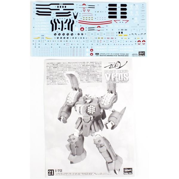 Hasegawa 21 65721 1/72 Ölçek, Reactive Armored vf-0s (Macross Zero), Macross-Robotech TV Serisi, Bilim Kurgu, Plastik Model kit