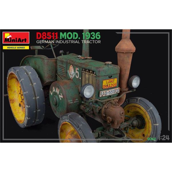 MiniArt 1:24 Alman Endüstriyel Traktör D8511 Mod. 1936