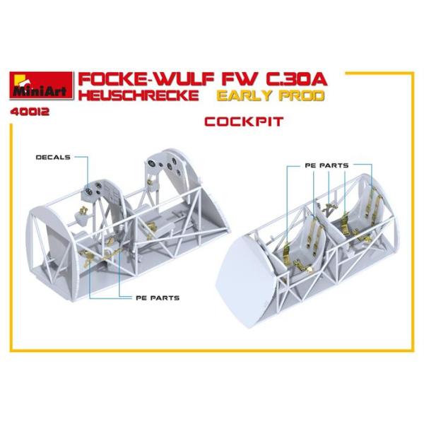 MiniArt Focke-Wulf Fw C.30A Heuschrecke. İlk Üretim