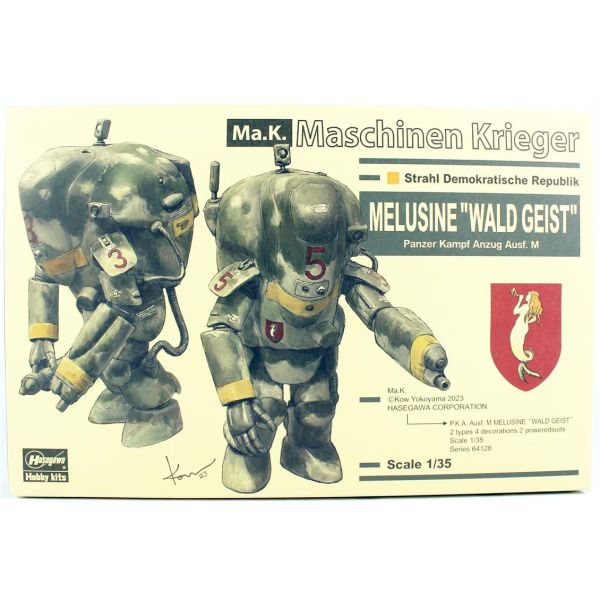 Hasegawa 64128 1/35 Ölçek, PKA Ausf. M Melusine (Wald Geist) (2 Adet), Bilim Kurgu, Plastik Model kiti