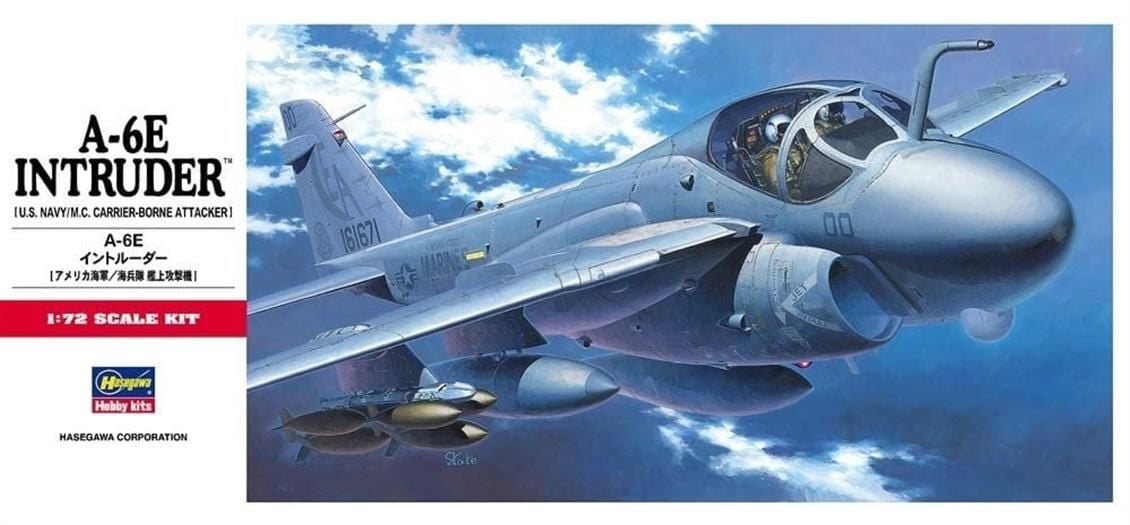 Hasegawa C8 338 1/72 Ölçek, A-6E Intruder, Savaş Uçağı, Plastik Model kiti