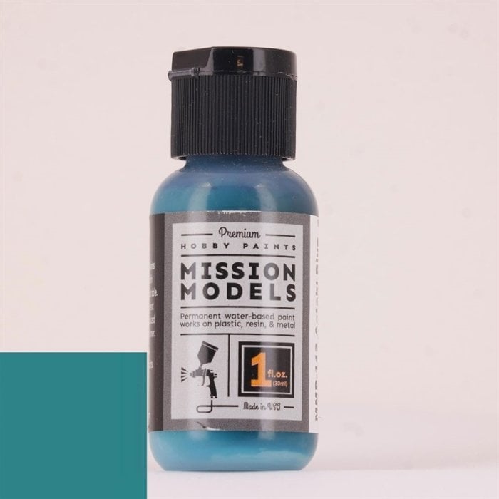 Mission Models MMP-113 Aotaki Blue Green Clear Coat (Over Faded Alum) Maket Boyası 30ml