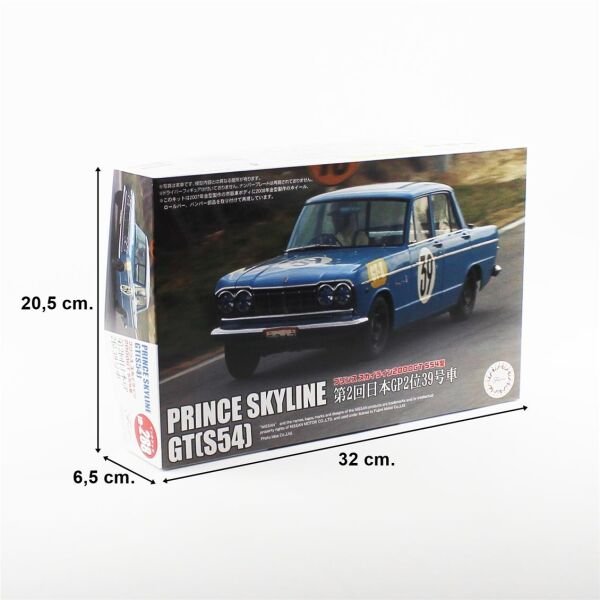 Fujimi ID-288 04688 1/24 Ölçek, Nissan Prince Skyline 2000GT (Type S54) 2nd #39 Japanese GP 1964, Yarış AracıPlastik Model Kiti