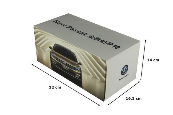 Paudi Model 2369BR 1/18 Ölçek, 2016 Volkswagen Passat, Kahverengi, Sergilemeye Hazır Metal Araba Modeli