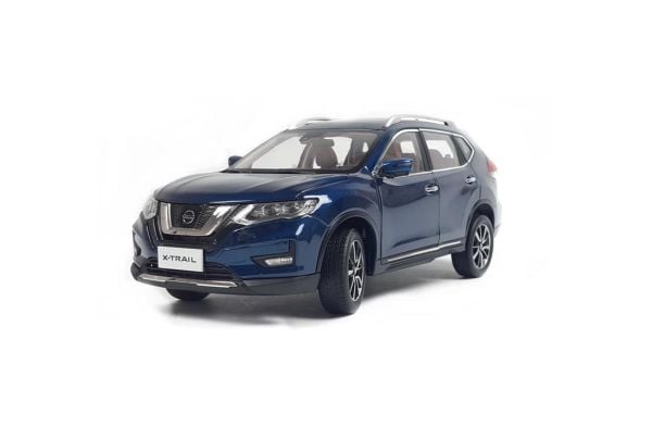 Paudi Model 5535EBL 1/18 Ölçek, 2019 Nissan X-TRAIL, Mavi, Sergilemeye Hazır Metal Araba Modeli