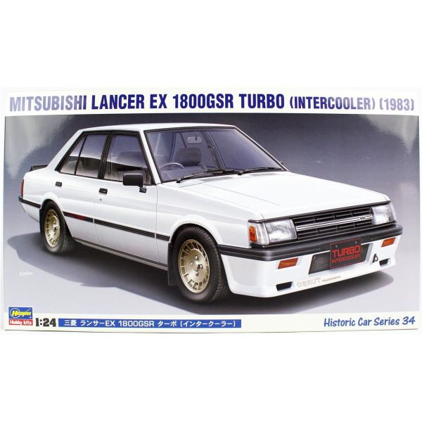 Hasegawa HC34 21134 1/24 Ölçek, Mitsubishi Lancer EX 1800GSR Turbo (Intercooler), Otomobil, Plastik Model kiti