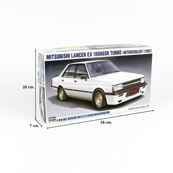 Hasegawa HC34 21134 1/24 Ölçek, Mitsubishi Lancer EX 1800GSR Turbo (Intercooler), Otomobil, Plastik Model kiti