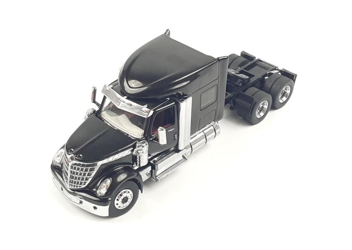 Diecast Masters 71023 1/50 Ölçek, International LoneStar Kabinli Çekici, Kapıları açılır, Siyah, Sergilemeye Hazır Metal Model