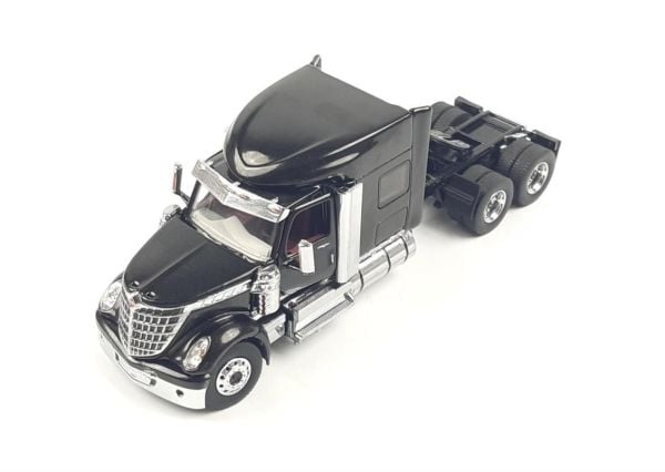 Diecast Masters 71023 1/50 Ölçek, International LoneStar Kabinli Çekici, Kapıları açılır, Siyah, Sergilemeye Hazır Metal Model