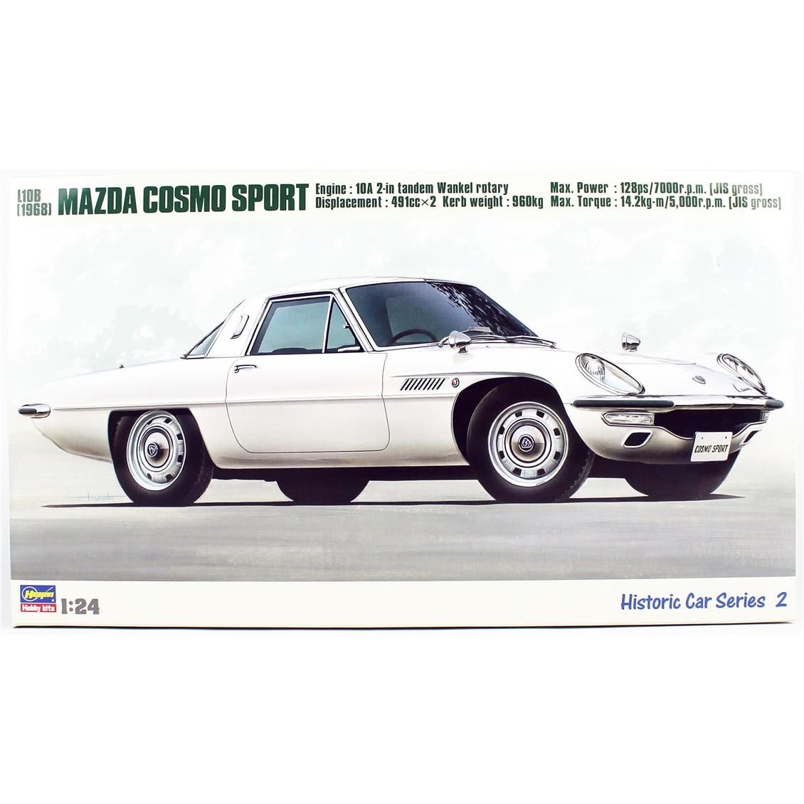 Hasegawa HC2 21102 1/24 Ölçek, Mazda Cosmo Sport L10B, Otomobil, Plastik Model kiti