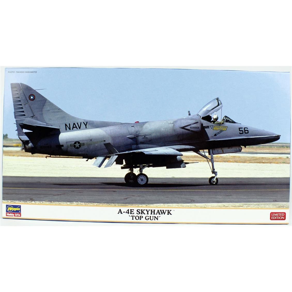 Hasegawa 7523 1/48 Ölçek, A-4E Skyhawk (Top Gun), (Limited Edition), Savaş Uçağı, Plastik Model kiti