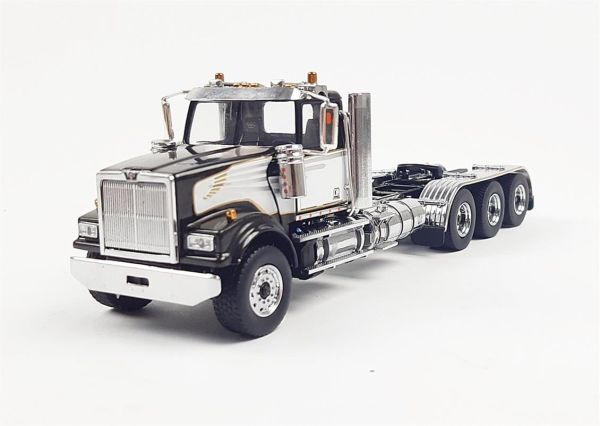 Diecast Masters 71066 1/50 Ölçek, Western Star 4900 SF Tandem Çekici, Siyah, Sergilemeye Hazır Metal Model