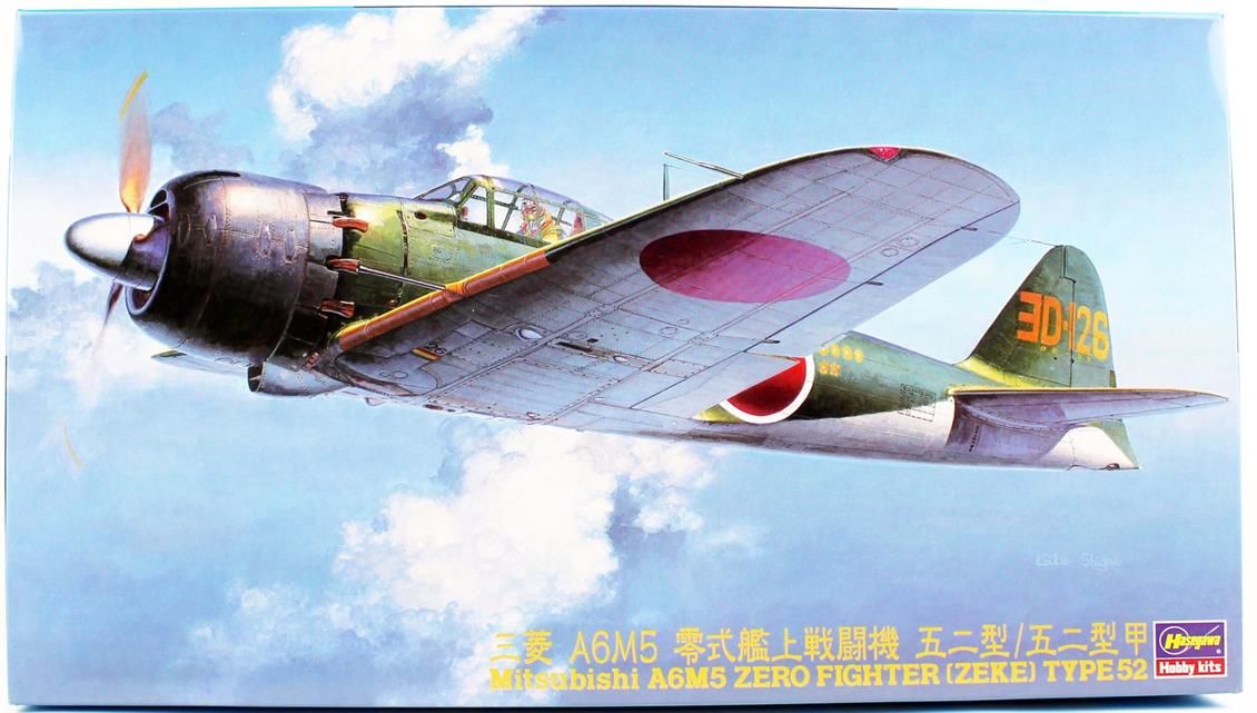 Hasegawa JT70 19170 1/48 Ölçek, MitsubishiI A6M5 Zero Fighter Type 52 (Zuhio), Yeni Kalıp, Savaş Uçağı, Plastik Model kiti