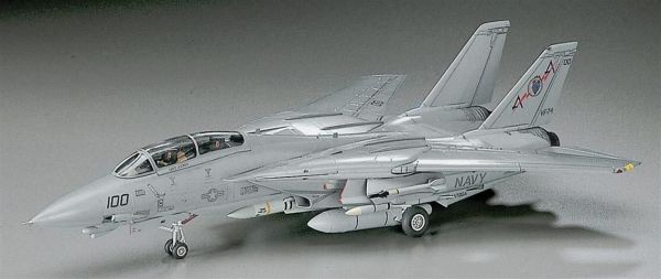 Hasegawa E2 532 1/72 Ölçek, F-14A Tomcat (Low Visibility), Savaş Uçağı, Plastik Model kiti