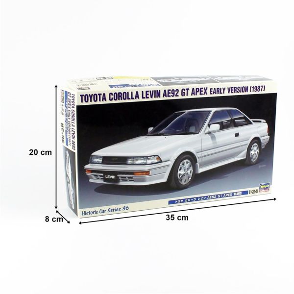 Hasegawa HC36 21136 1/24 Ölçek, Toyota Corolla Nevin AE92 Apex 1987, Otomobil, Plastik Model kiti