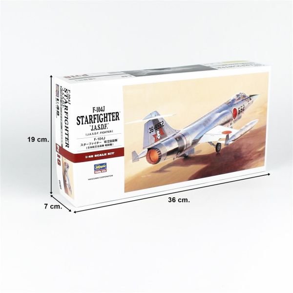 Hasegawa PT18 7218 1/48 Ölçek, F-104J Starfighter (JASDF), Savaş Uçağı, Plastik Model kiti