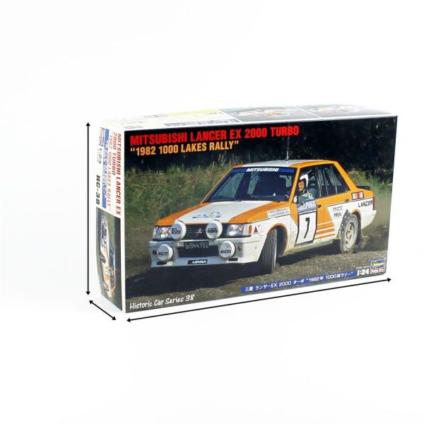 Hasegawa HC38 21138 1/24 Ölçek, Mitsubishi Lancer EX 2000 Turbo (1982 1000 Lakes Rally), Yarış Aracı, Plastik Model kiti