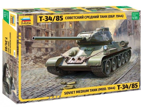 1/35 Soviet Medium Tank T-34/85 (Yeni kalıp)