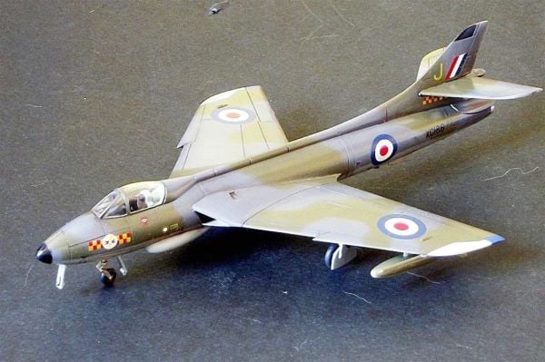 Mistercraft D010 1/72 Ölçek, Hawker Hunter F.Mk.6 Savaş Uçağı, Plastik Model kiti