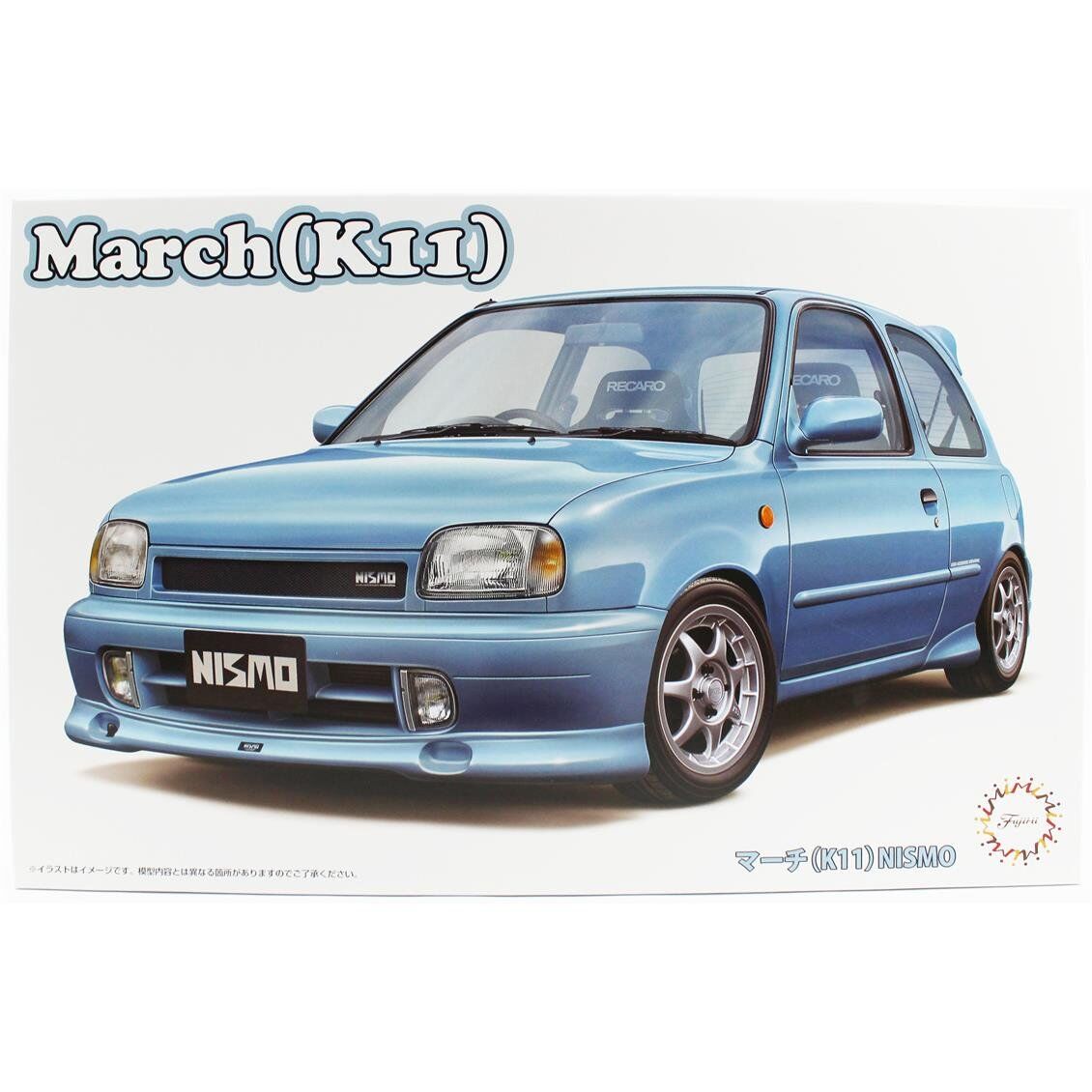 Fujimi ID-295 04736 1/24 Ölçek, Nissan March (K11) Nismo, Otomobil Plastik Model Kiti