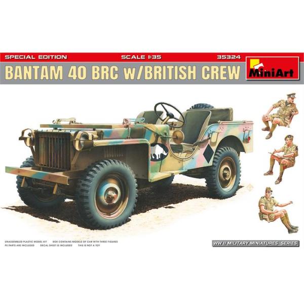 MiniArt İngiliz Mürettebatı ile Bantam 40 Brc - Özel Üretim