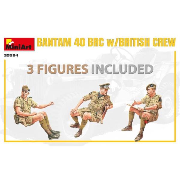 MiniArt İngiliz Mürettebatı ile Bantam 40 Brc - Özel Üretim