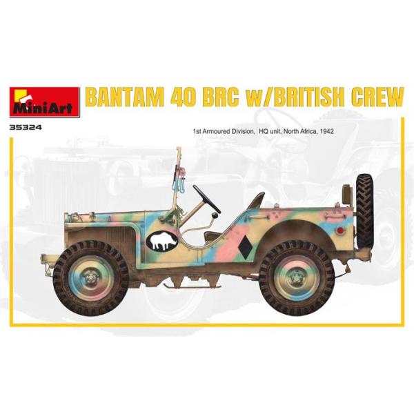 MiniArt İngiliz Mürettebatı ile Bantam 40 Brc - Özel Üretim